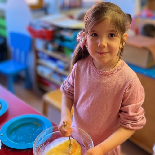 Kleine chefs aan het werk